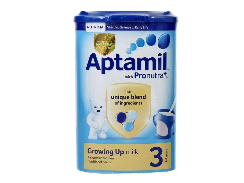Dòng sản phẩm sữa Aptamil Anh số 3 dành cho trẻ từ 1 - 2 tuổi
