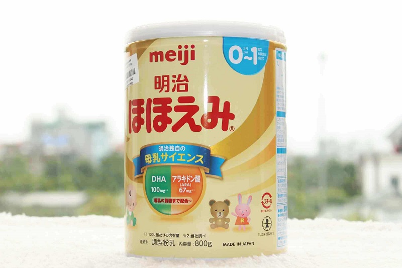 Hộp sữa Meiji số 0 quy cách 800g