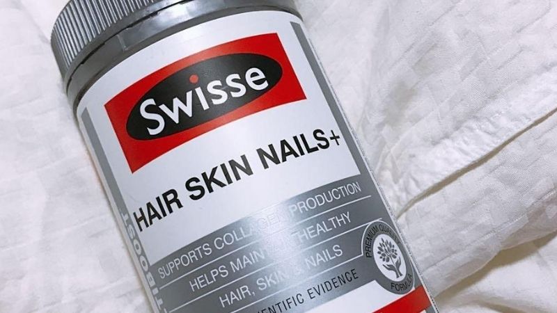 Swisse Hair Skin Nails có tác dụng tăng cường độ chắc khỏe cho chân tóc