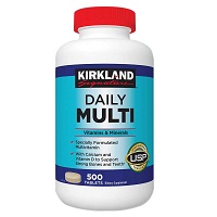 Viên uống hàng ngày Kirkland 500 viên bổ sung vitamin và khoáng chất