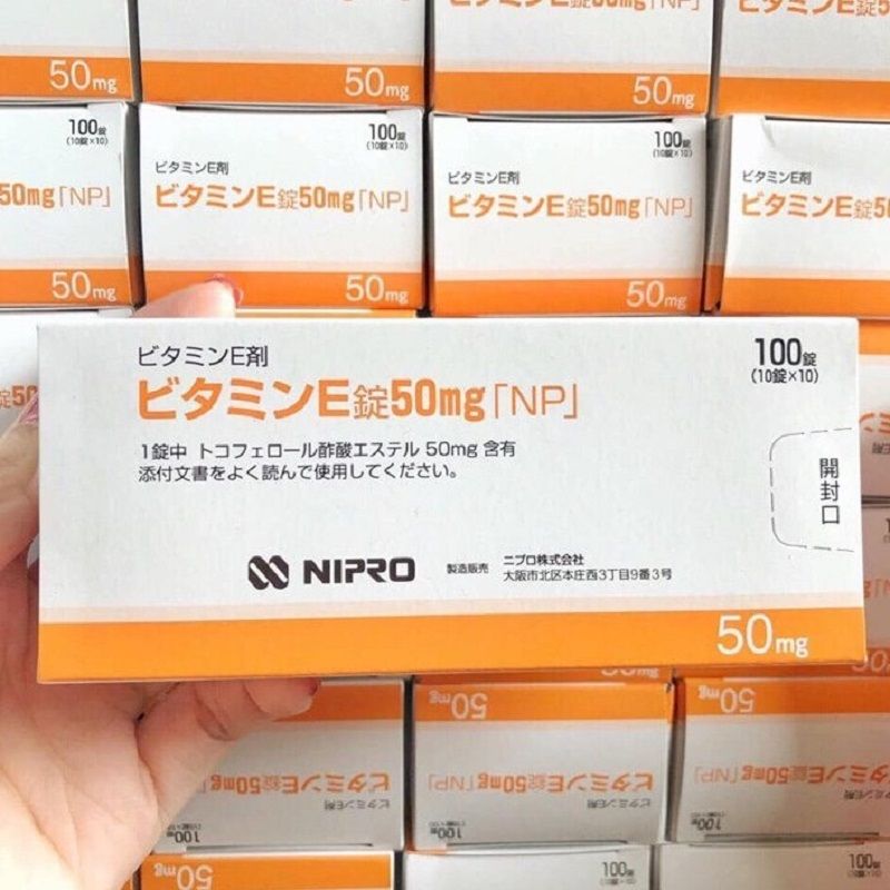Vitamin E Nipro được nhập khẩu trực tiếp chính hãng từ Nhật Bản