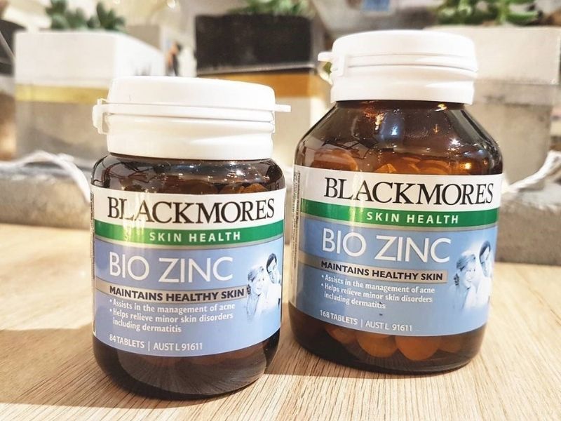 Sản phẩm Blackmore Bio Zinc có 2 loại 84 viên và 168 viên