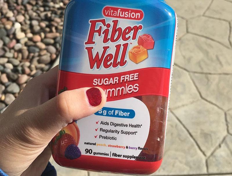 Bao bì kẹo dẻo bổ sung chất xơ Vitafusion Fiber Well Gummies 90 viên