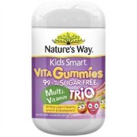 Nature’s Way Kids Smart Vita Gummies Free Sugar Trio 75 viên