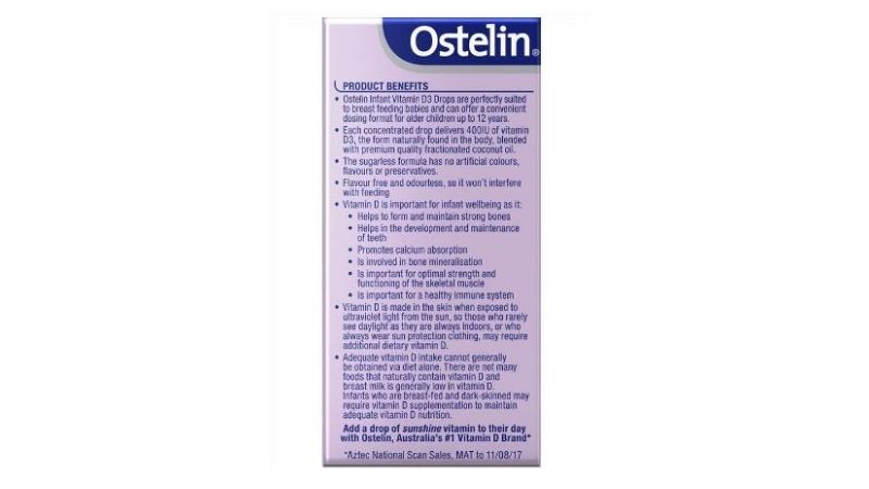 Thành phần của Ostelin D3