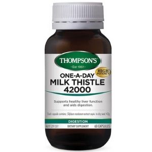Thompson’s One-a-day Milk Thistle 42000mg – Viên uống hỗ trợ gan từ cây kế sữa