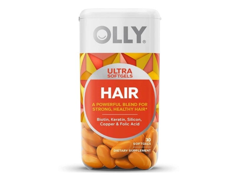 Olly Hair Ultra 30 Softgels bổ sung dưỡng chất giúp tóc khỏe mạnh, bồng bềnh