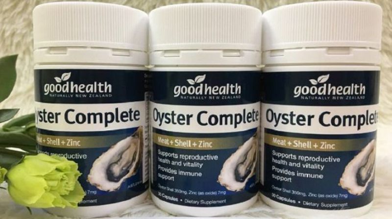 Bao bì sản phẩm thuốc tăng cường sinh lý của Úc Oyster Complete 