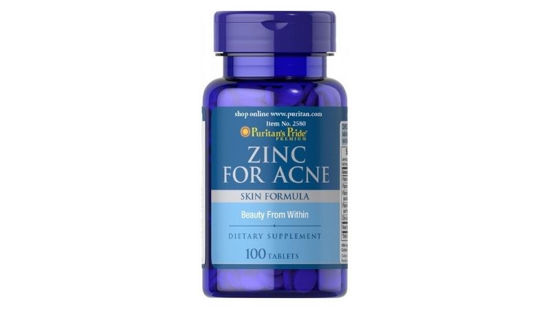 Sử dụng viên uống Premium Zinc For Acne