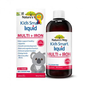Nature’s Way Kids Smart Liquid Multi + Iron bổ sung sắt cho trẻ nhỏ