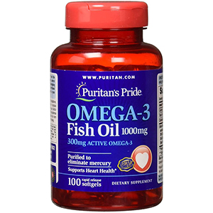 Dầu cá đẹp da, dinh dưỡng cho tim mạch Puritan’s Pride Omega 3 Fish oil 1000mg 