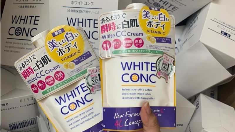Body White Conc White CC Cream dưỡng trắng da toàn thân an toàn