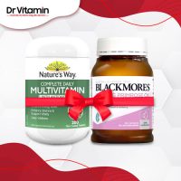 Combo khoẻ đẹp toàn diện Tinh dầu hoa anh thảo Blackmores + Vitamin Nature’s Way Multivitamin