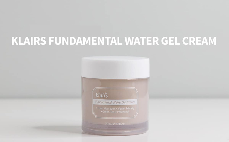 Klairs Fundamental Water Gel Cream là loại kem dưỡng ẩm chuyên dụng cho da dầu