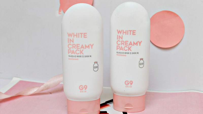 White In Whipping Cream Pack G9 dưỡng ẩm và làm sáng da an toàn