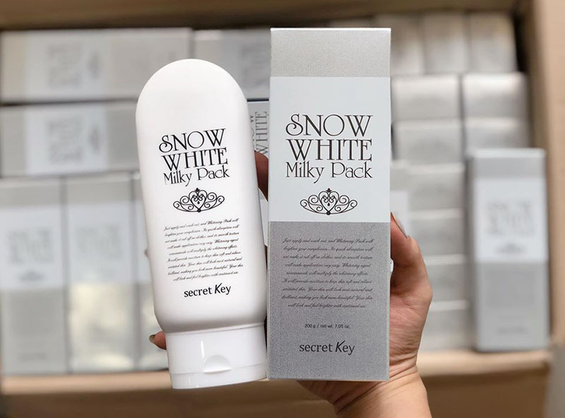 Kem dưỡng da body Secret Key Snow White Milky Pack mang đến công dụng dưỡng ẩm, làm trắng vượt trội