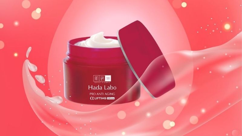 Hada Labo Pro Anti Aging α Lifting Cream làm mờ những nếp nhăn nhanh chóng