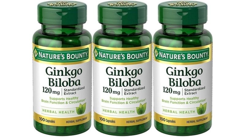 Nature’s Bounty Ginkgo Biloba 120mg tăng tuần hoàn não và giảm đau đầu, chóng mặt