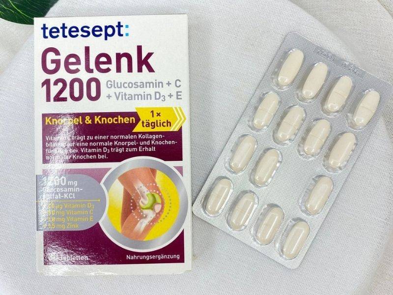 Tetesept Gelenk 1200 Intens Plus là sản phẩm hỗ trợ điều trị gout hiệu quả