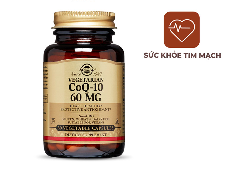 Viên uống ổn định huyết áp của Mỹ Solgar CoQ-10 60 mg được nhiều người tin dùng