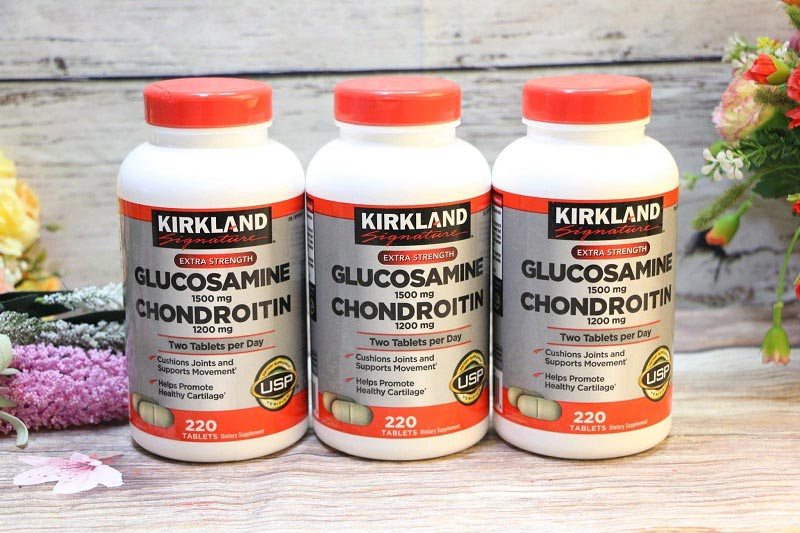 Bổ sung Glucosamine và Chondroitin sulfate với viên uống của Kirkland