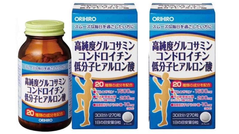 Glucosamine & Hyaluronic acid Orihiro được nhiều người tin dùng