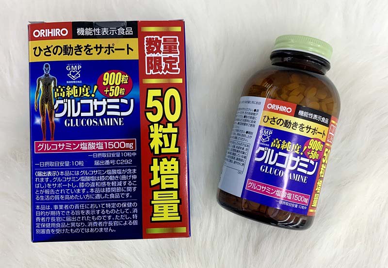 Viên uống Glucosamine Orihiro hỗ trợ hệ xương - sụn - khớp chắc khỏe hơn