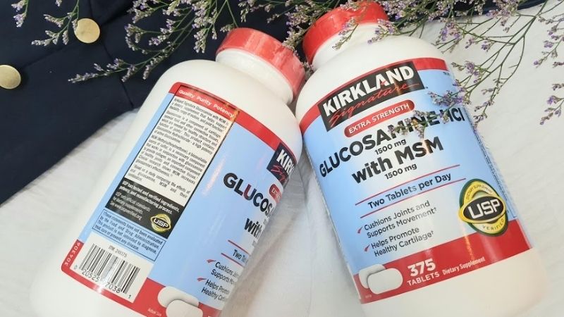 Bạn có thể tham khảo sử dụng Kirkland Glucosamine của Mỹ HCL 1500mg with MSM
