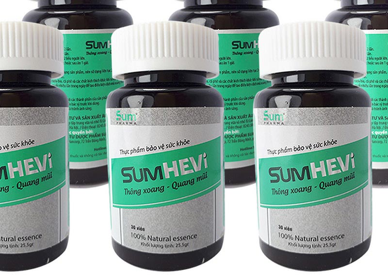Viên uống hỗ trợ trị viêm xoang SumHevi được nhiều người tin dùng