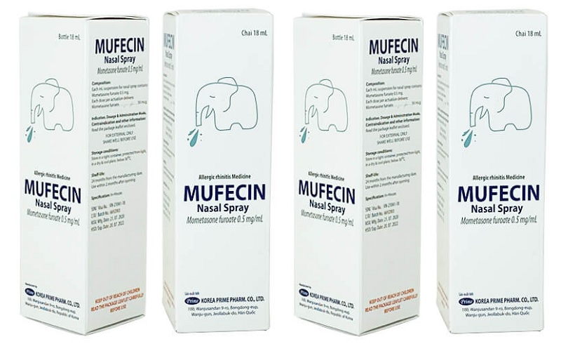 Mufecin Nasal Spray là loại thuốc xoang Hàn Quốc được sử dụng phổ biến