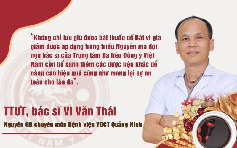 Bác sĩ Vi Văn Thái đánh giá về liệu trình xử lý mụn Nhất Nam Hoàn Nguyên Bì