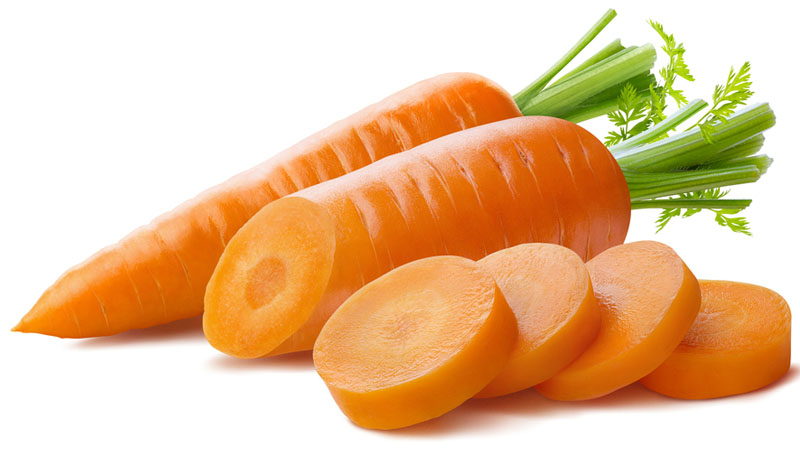 Cà rốt có chứa nhiều dưỡng chất giúp trị mụn và chăm sóc làn da nói chung
