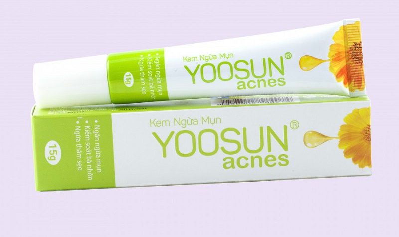 Yoosun Acnes cũng là một sản phẩm được đánh giá cao về hiệu quả trị mụn