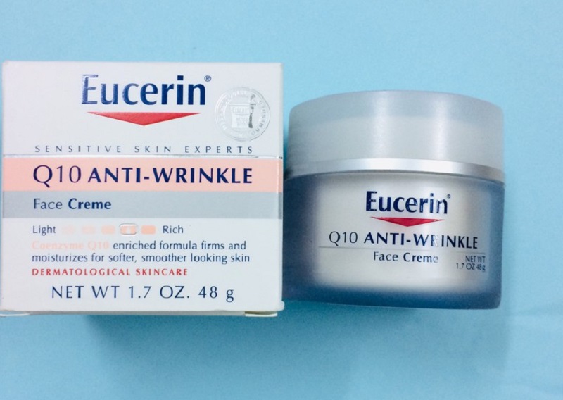 Eucerin Q10 Anti-Wrinkle Sensitive Skin Cream cho hiệu quả rõ sau 5 tuần
