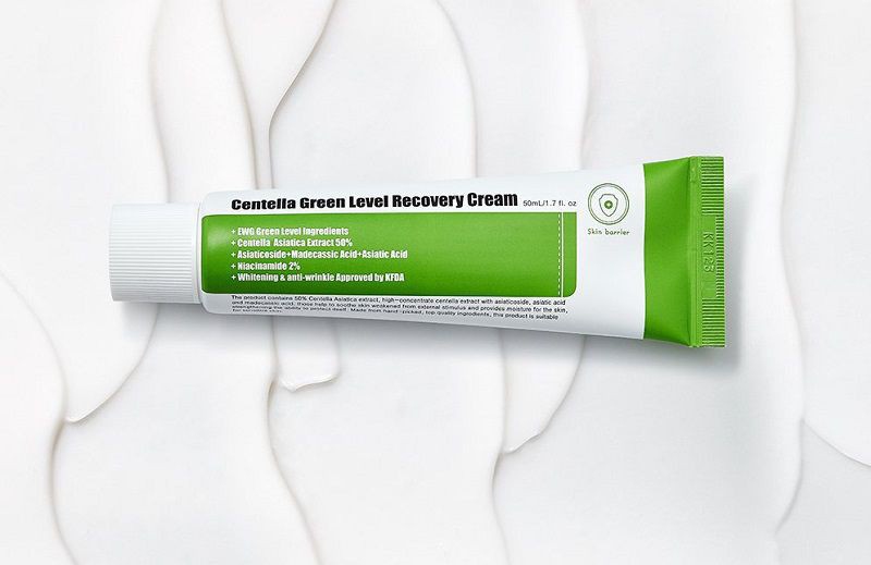 Purito Centella Green Level Recovery Cream trị mụn đỏ và sẹo