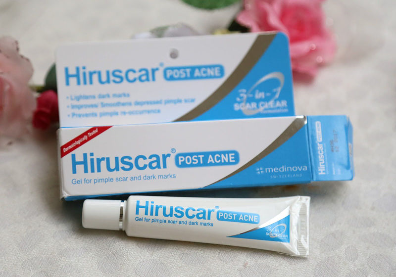 Trị mụn thâm với Hiruscar Post Acne