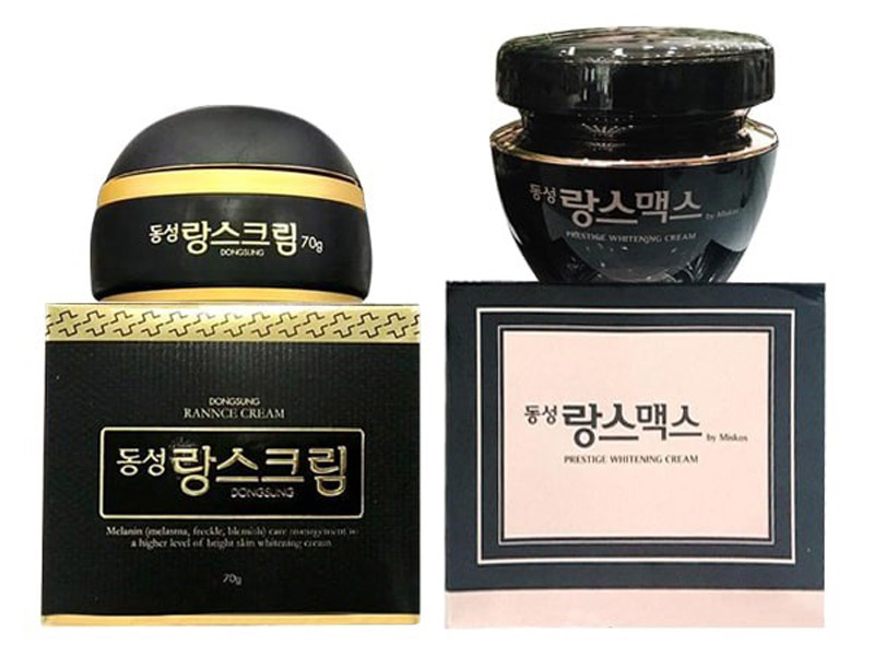 2 mẫu kem trị nám Dongsung hiện nay của thương hiệu Omar Sharif - Hàn Quốc