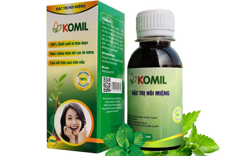 Komil là sản phẩm hỗ trợ điều trị chứng bệnh hôi miệng lâu năm