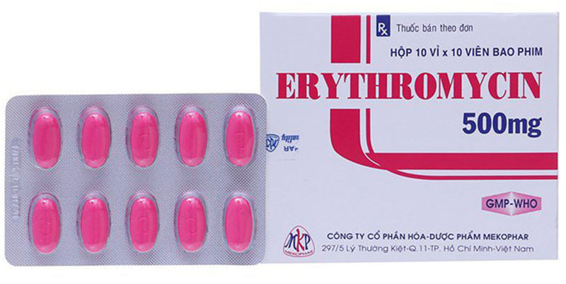 Erythromycin chữa viêm lợi chảy máu chân răng