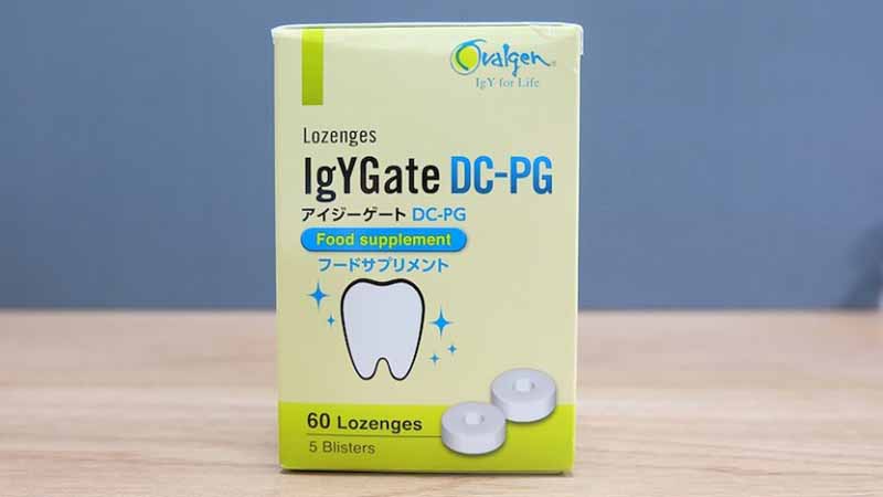 Sản phẩm viên ngậm giảm đau răng cho bà bầu IgYGate DC-PG 