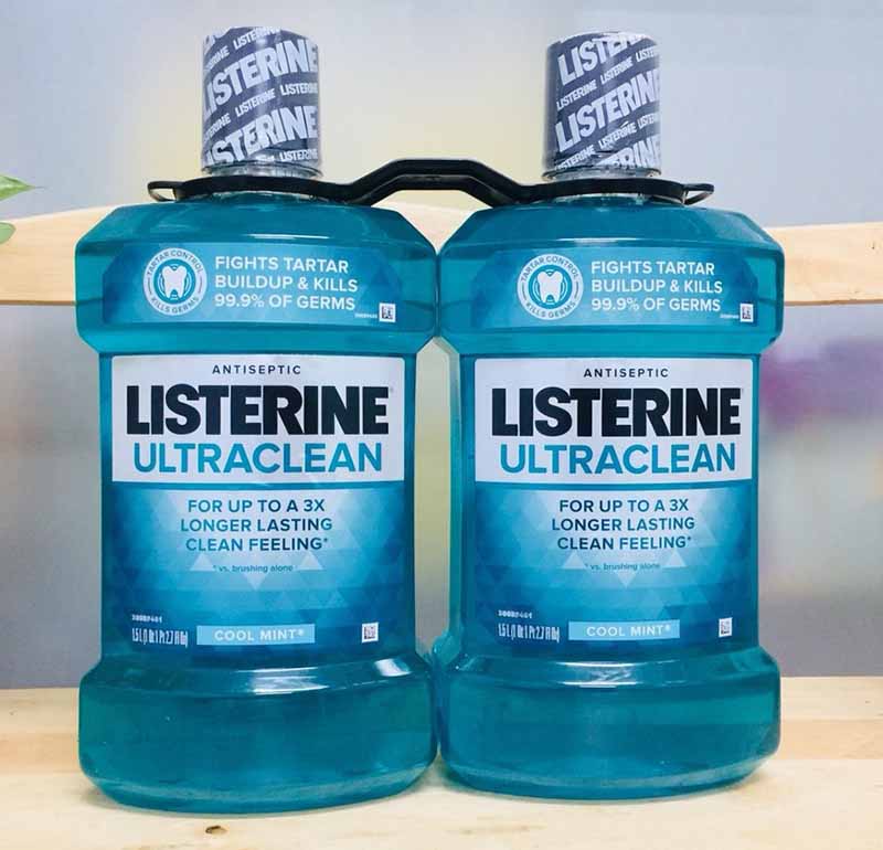 Nước súc miệng chữa nhiệt miệng Listerine
