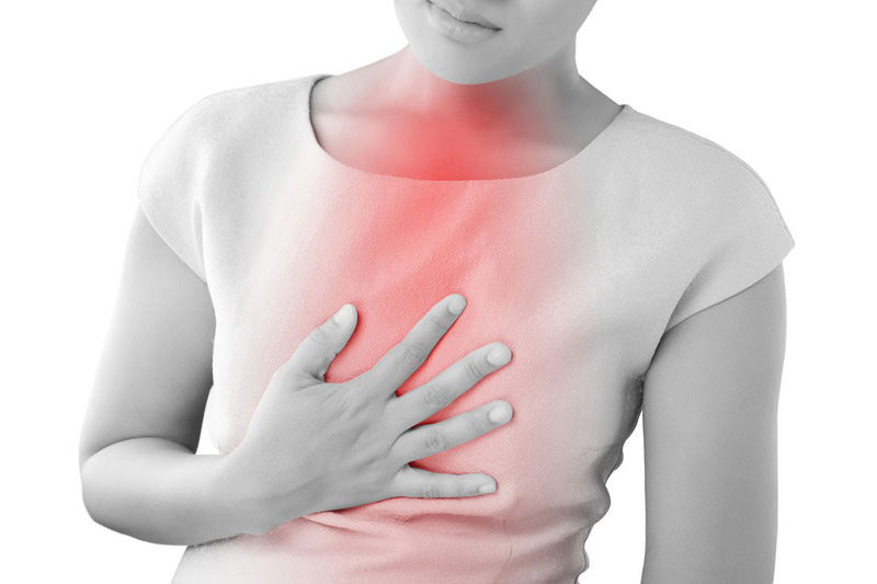 Trào ngược dạ dày thực quản thường liên quan đến bệnh hen suyễn và gây tức ngực, khó thở