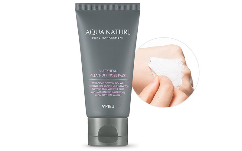 Nên dùng A’Pieu Aqua Nature Blackhead Clean-Off Nose Pack để lột mụn