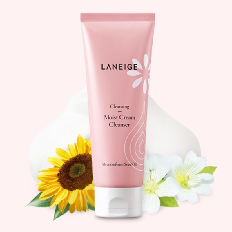 Sữa rửa mặt trị mụn Hàn Quốc Laneige Moist Cream Cleanser