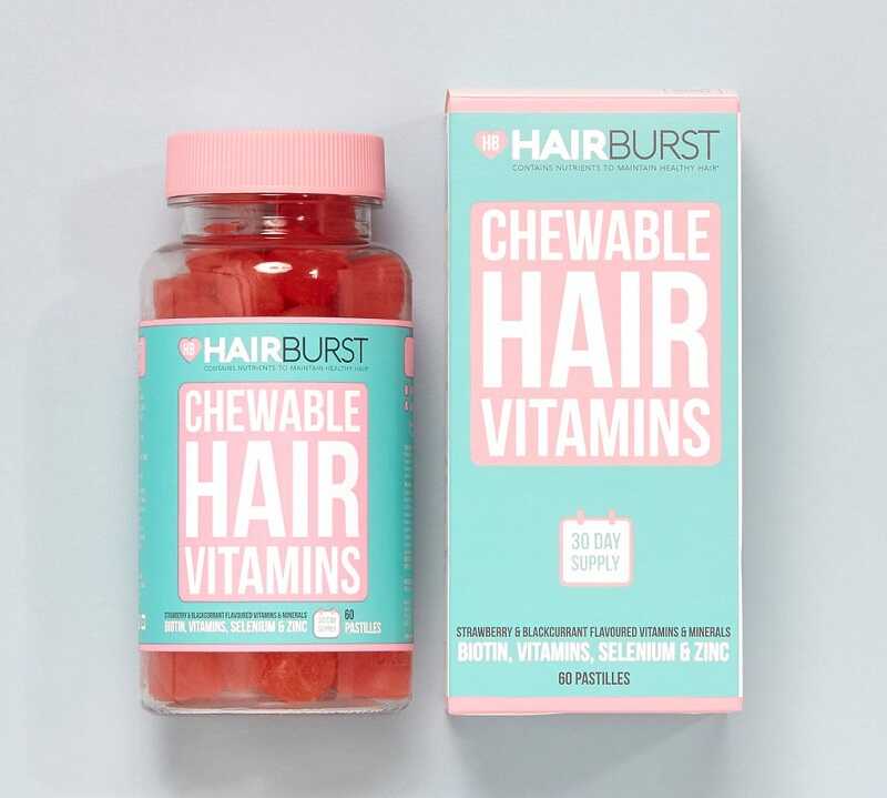 Hairburst Chewable Hair Vitamins mọc tόc nhanh