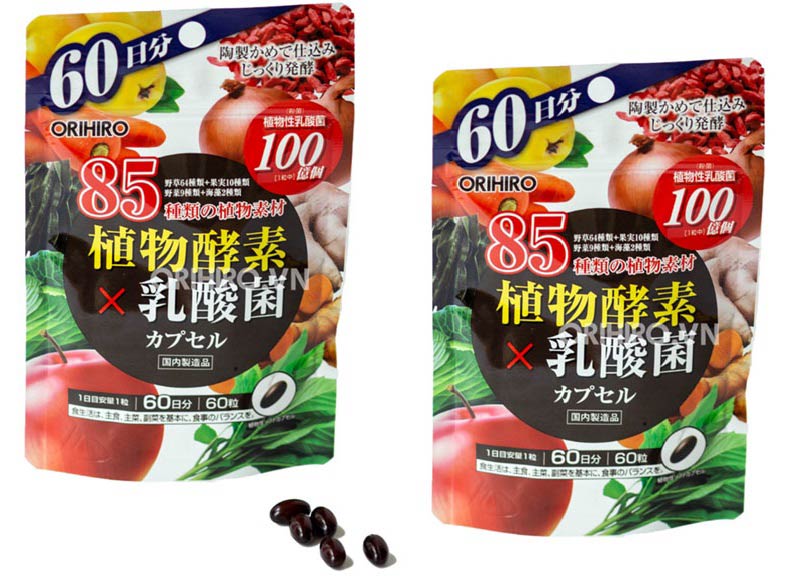 Viên uống Enzyme thực vật Orihiro tăng đề kháng, giảm táo bón