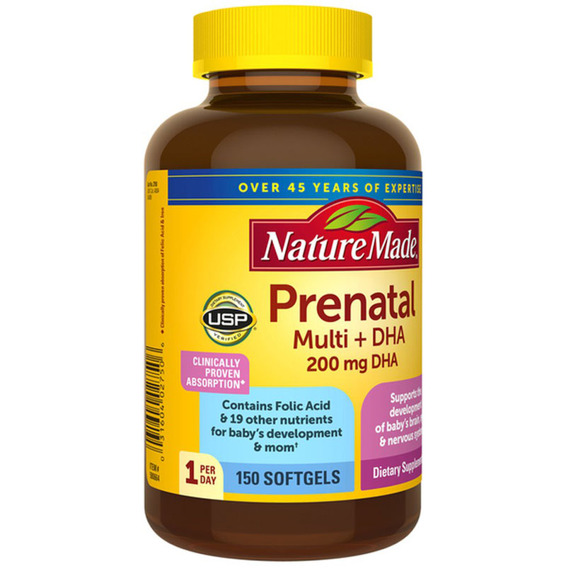 Sản phẩm Nature Made Prenatal Multi DHA dành cho bà bầu