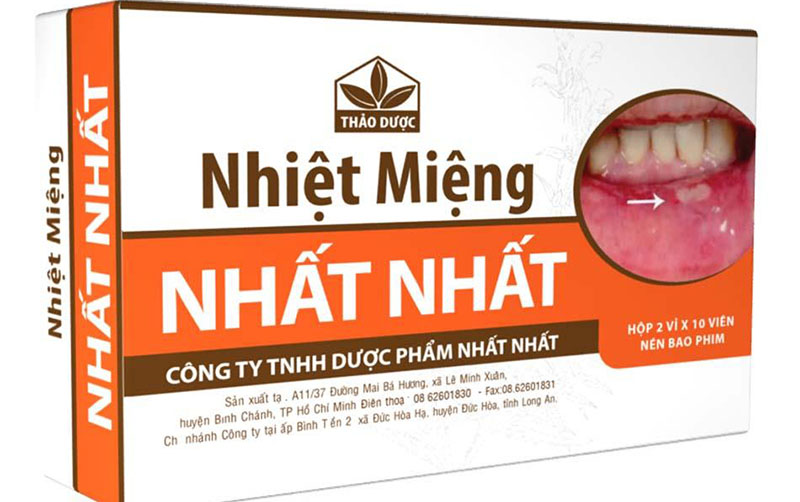 Loét miệng Nhất Nhất là sản phẩm của Công ty Dược phẩm Nhất Nhất (Việt Nam).