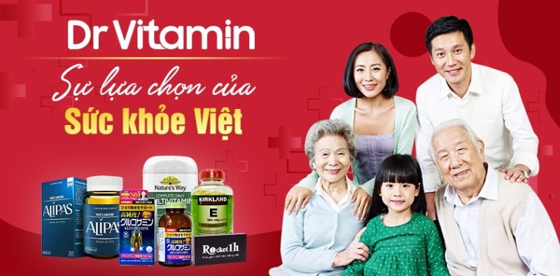 DrVitamin là một trong những đơn vị hàng đầu chuyên phân phối các thực phẩm chức năng