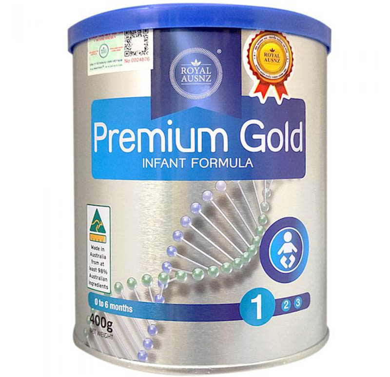 Sữa mát, tăng cân cho trẻ sơ sinh Royal Ausnz Premium Gold 1